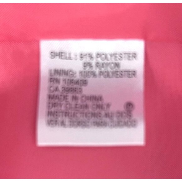 Tahari Hot Pink Short Jacket Textured 3 Button Size 10 Collar Cuffs Jackie-O Chi - Picture 14 of 14